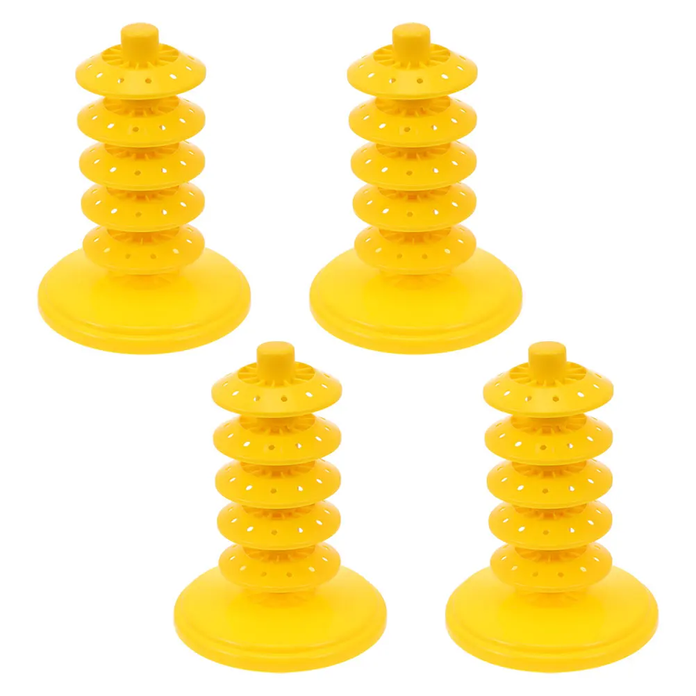 

4pcs Multilayer Adjustable Lollipop Holder Shelf PP Perforated Design Cake Drying Rack Tabletop Display Stand for