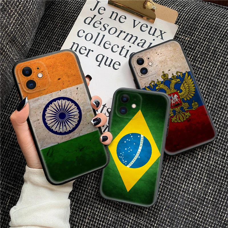 40d America Canada Russia Flag Soft Case for Xiaomi Mi A1 A2 A3 9T Pro Poco F1 F2 F3 GT M2 M3 M4 M5 C40 X2 X3 NFC X4 pro