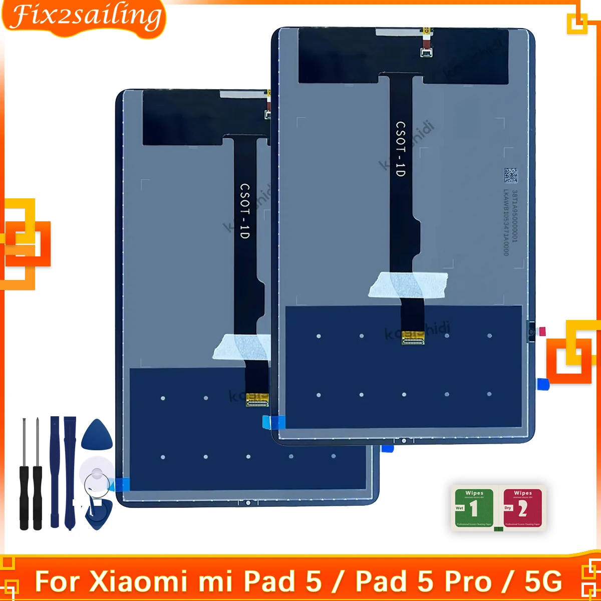 Display For Xiaomi Pad 5 / Pad 5 Pro 5G XIAOMI MI PAD 5 LCD Display LCD With Touch Screen Digitizer 100%Tested