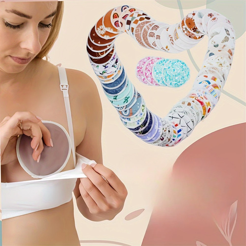 10pcs Washable & Reusable Breastfeeding Cloth Nursing Pads.