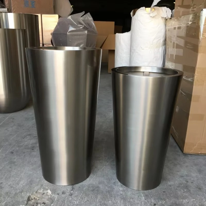 Indoor Luxury Home Decor Stainless Flower Pot/ Modern Gold Large Flower Plant Planter / Tall Vase for Garden