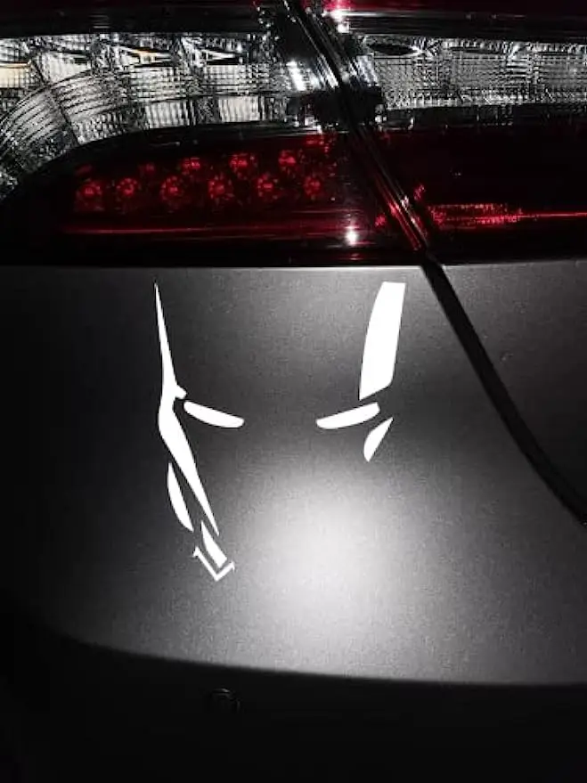 Car Decal for Iron Man Helmet Decoration Car Sticker Reflective for Avengers Alliance Personalized Creative Rear Window Body