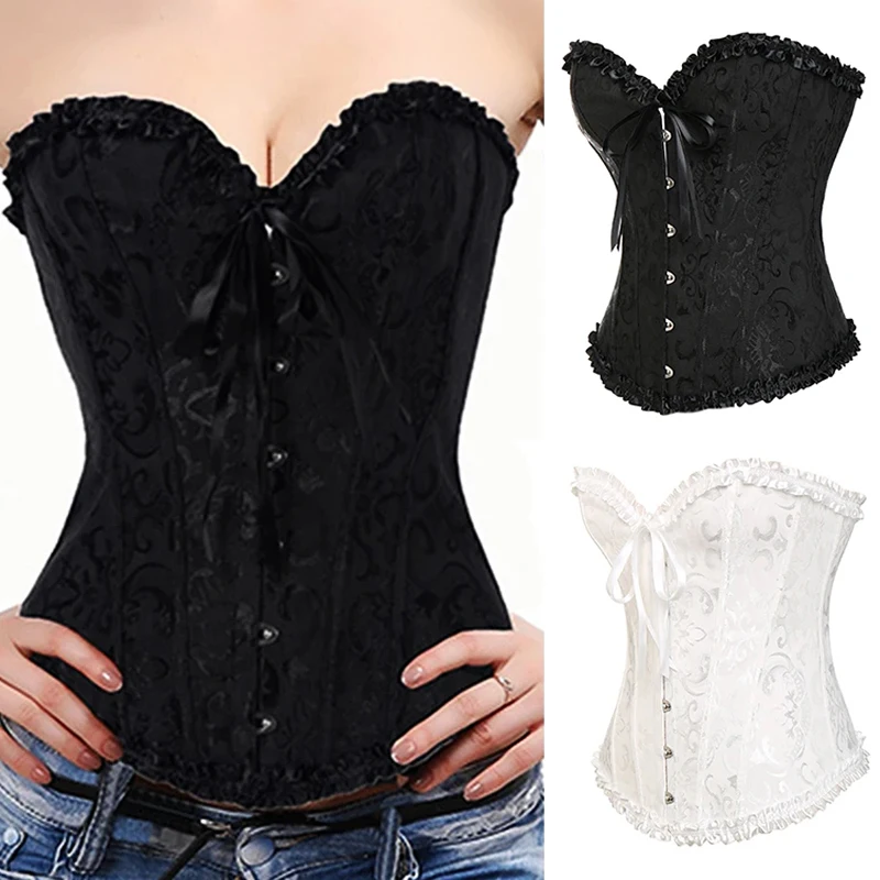 Gothic-Taillen-Cinching-Shapewear für Damen mit Schnürung im Korsett-Stil – Party-Clubwear zum Abnehmen von Silhouetten ​   Korsett in Übergröße