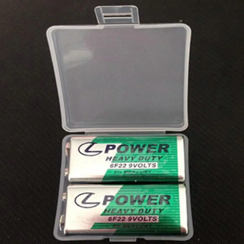 Battery Box Battery Compartment Accubox Protective Box Storage Box for Batteries And Accumulators, Suitable for 2x 9V Batteries