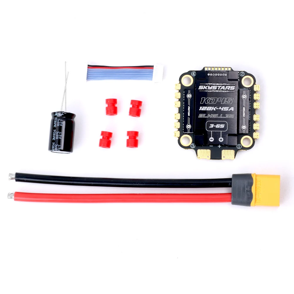 Skystars BL32-45A 60A 4IN1 3-6S ESC BLheli32 DShot1200 4-in-1 ESC support 128K Dshot600 Multishot for FPV RC Racing Drone