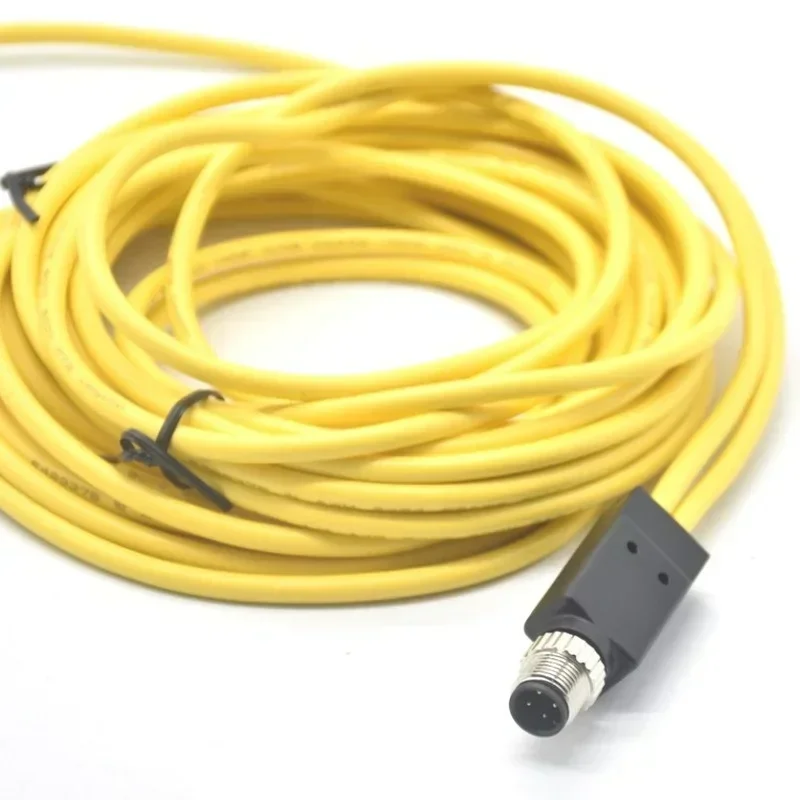 4pin M12 Sensor Connector, M8 Male and Female Connector Plug, 1 In 2 Connector Cable Wire, Straight Waterproof, Injection Aviati