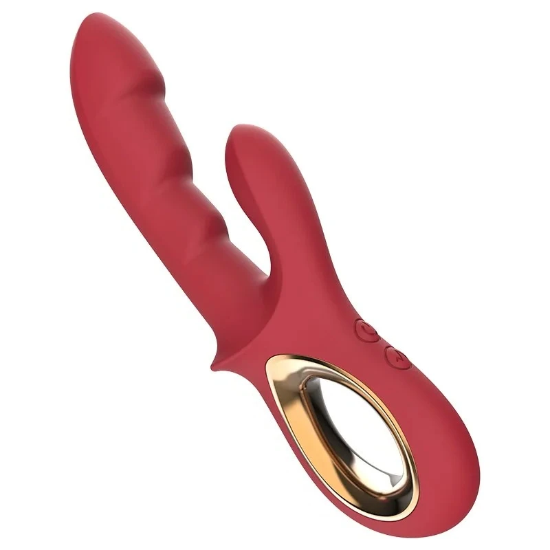 Double Head Vibrator for Women - 12-Speed Adjustable, ABS+Silicone+Plating, Clitoral G-Spot Stimulator Adult Products Sex Toy