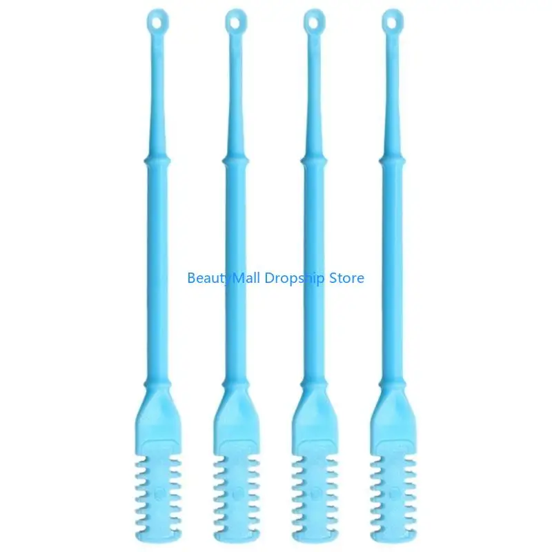 40JD 2Head Manual Nose Hair Trimmer Rotating Nasal Hair Cutter with Ear Pickers Portable Nostril Hair Remover Tool Gifts