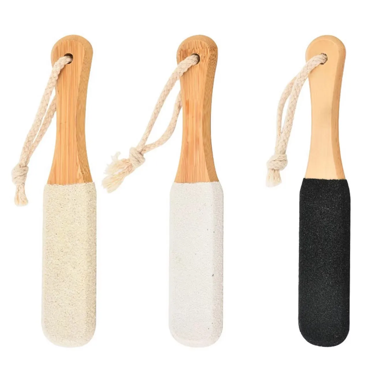 Wooden Exfoliator Pedicure Portable Tool Natural Bamboo Foot File Professional Callus Remover Foot Care Eco-Friendly
