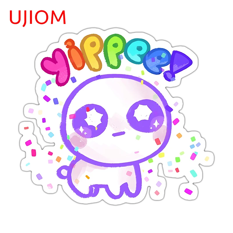 UJIOM Autism Creature Yippee Wall Sticker Baby Nursery Room Scratch Proof PVC Decal Not Safe For Work Decor Useless Funny Gift