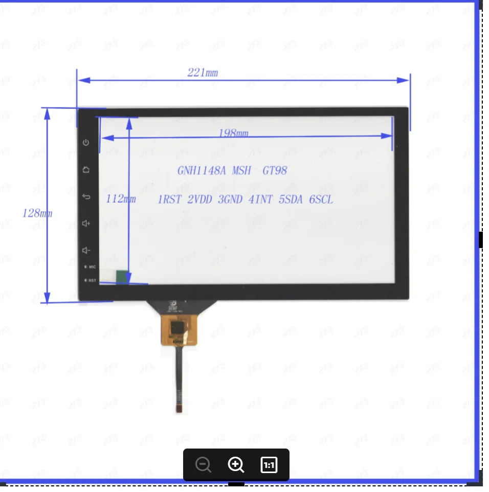 Freeshipping GNH1148A 221*128mm Capacitive Screen GT928