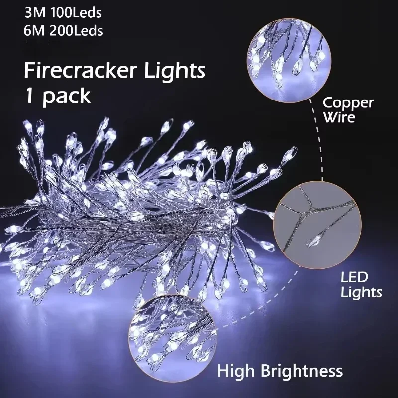

Remote Control USB Powered Fairy Lights for Wedding Christmas Party Garden Decoration 6M 3M LED String Lights