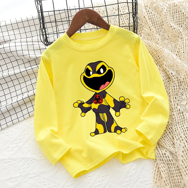 Nightmare Critters Kids T-shirts Cartoon Printed Children Tops Baby Boys Casuals Long Sleeves T-shirt Autumn Children Clothing