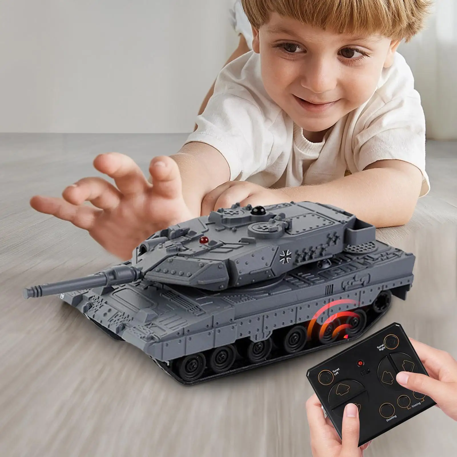 รถถังบังคับวิทยุสำหรับผู้ใหญ่ 2.4Ghz ของเล่นรถถังแบบชาร์จไฟได้ พร้อมการหมุนได้ 360 องศา สำหรับการแข่งรถแบบมืออาชีพ เล่นกลางแจ้งสำหรับเด็ก