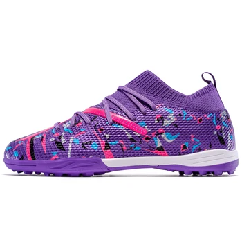 남성용 축구 부츠, 실내 풋살 잔디 훈련, 미끄럼 방지 축구 클리트, 초경량 훈련, 전문 스터드 축구화 