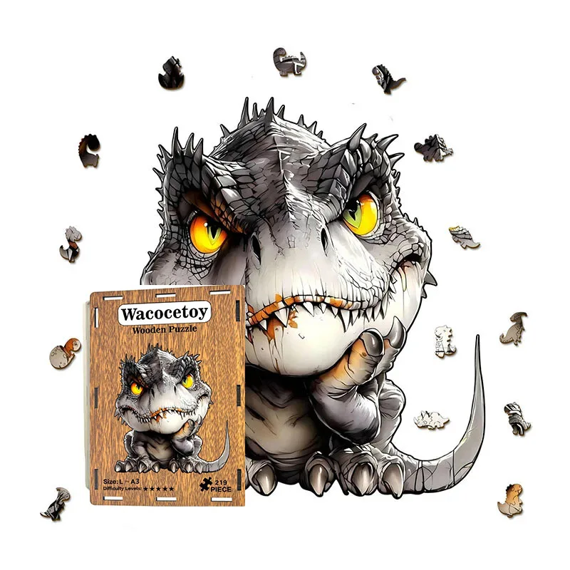 

162/219pcs Wooden Dragon Puzzle Irregular Shaped Jigsaw Puzzle Stress-Relieving Game Birthday Xmas Gifts Fun Educational Toys