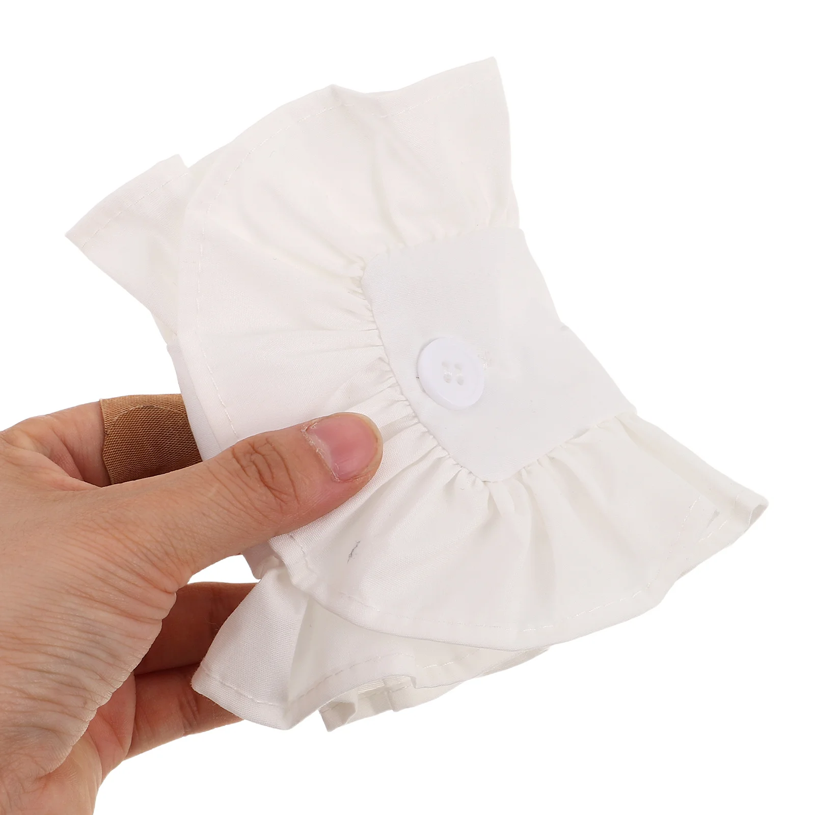 

1Pair Detachable Plaid Ruffle False Sleeves Layered Wrist Warmers Women Teens Sweater Blouse Coat Hand Accessories