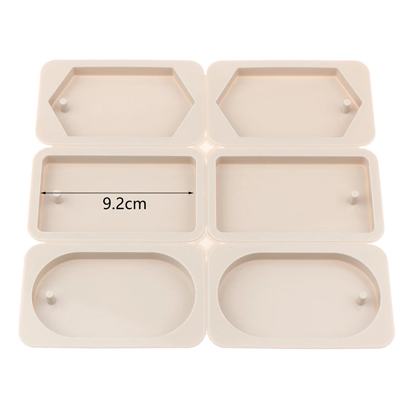 Moule en silicone rond et rectangle à 6 cavités, moule exécutif, glace, avertissement d'aromathérapie, plâtre, gâteau de bricolage, cadeau pour Regina