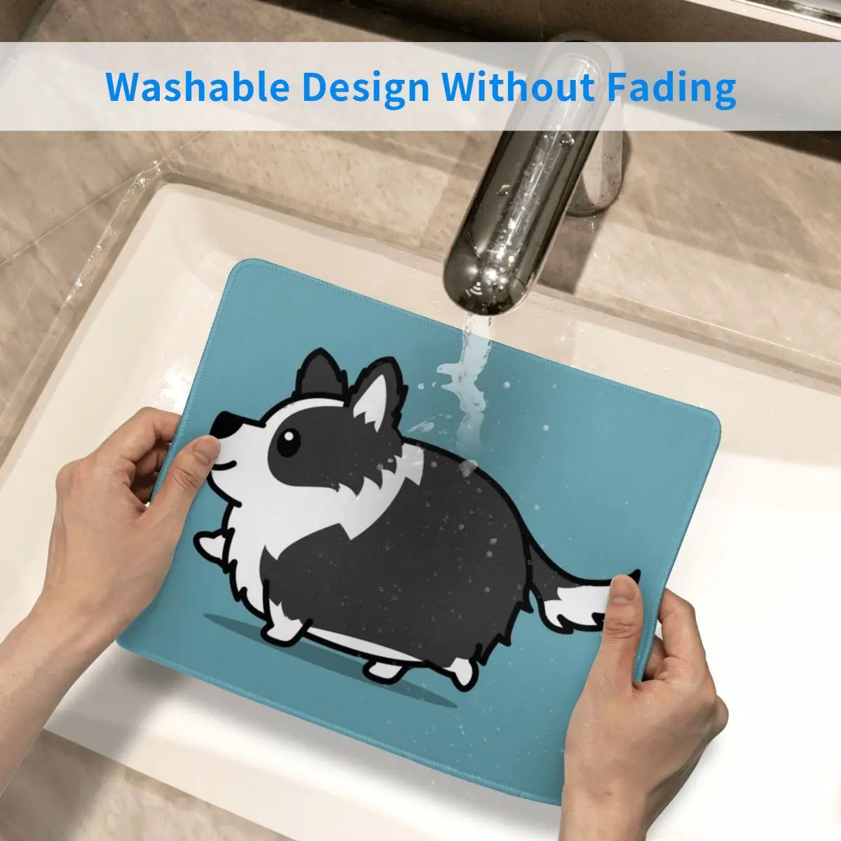 لطيف الحدود الكولي ماوس الوسادة الكمبيوتر لوحة المفاتيح الماوس حصيرة ألعاب الكمبيوتر حصيرة مكتب الجدول الحصير #4