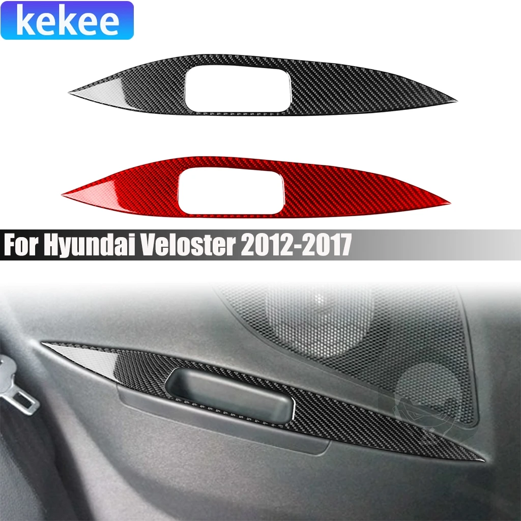 

Автомобильные аксессуары из углеродного волокна, задний подлокотник водителя, декоративная модифицированная внутренняя крышка, наклейка, отделка для Hyundai Veloster 2012-2017