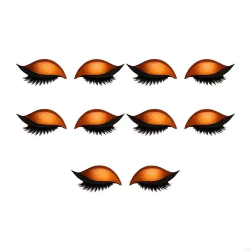 r3mf 3-in-1 아이 메이크업 스티커 화려한 그림자와 거짓 속눈썹 아이 라이너 세트