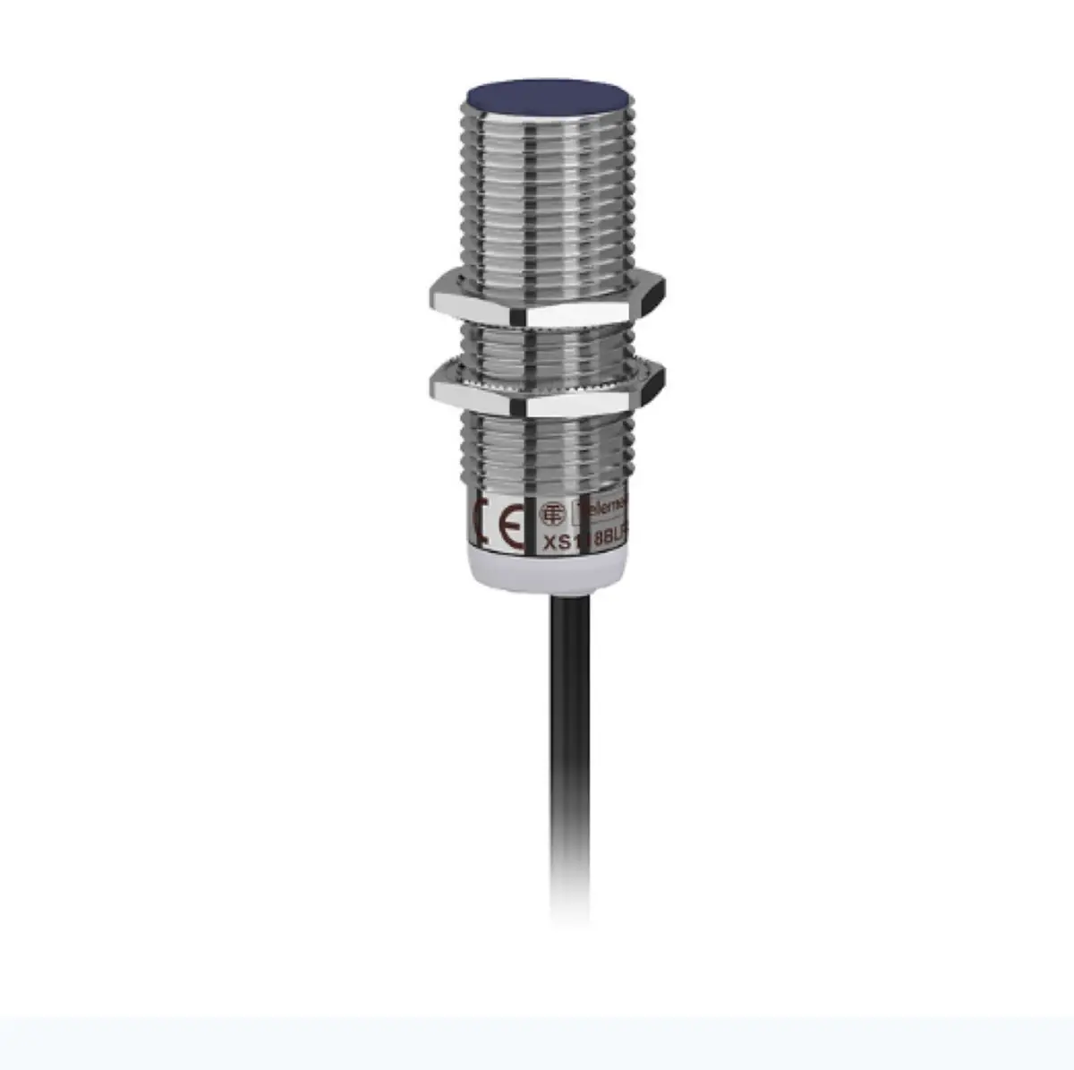 XS118BHNAL2 inductive sensor XS1 M18, L53mm, brass, Sn8mm, 12..24VDC, cable 2m