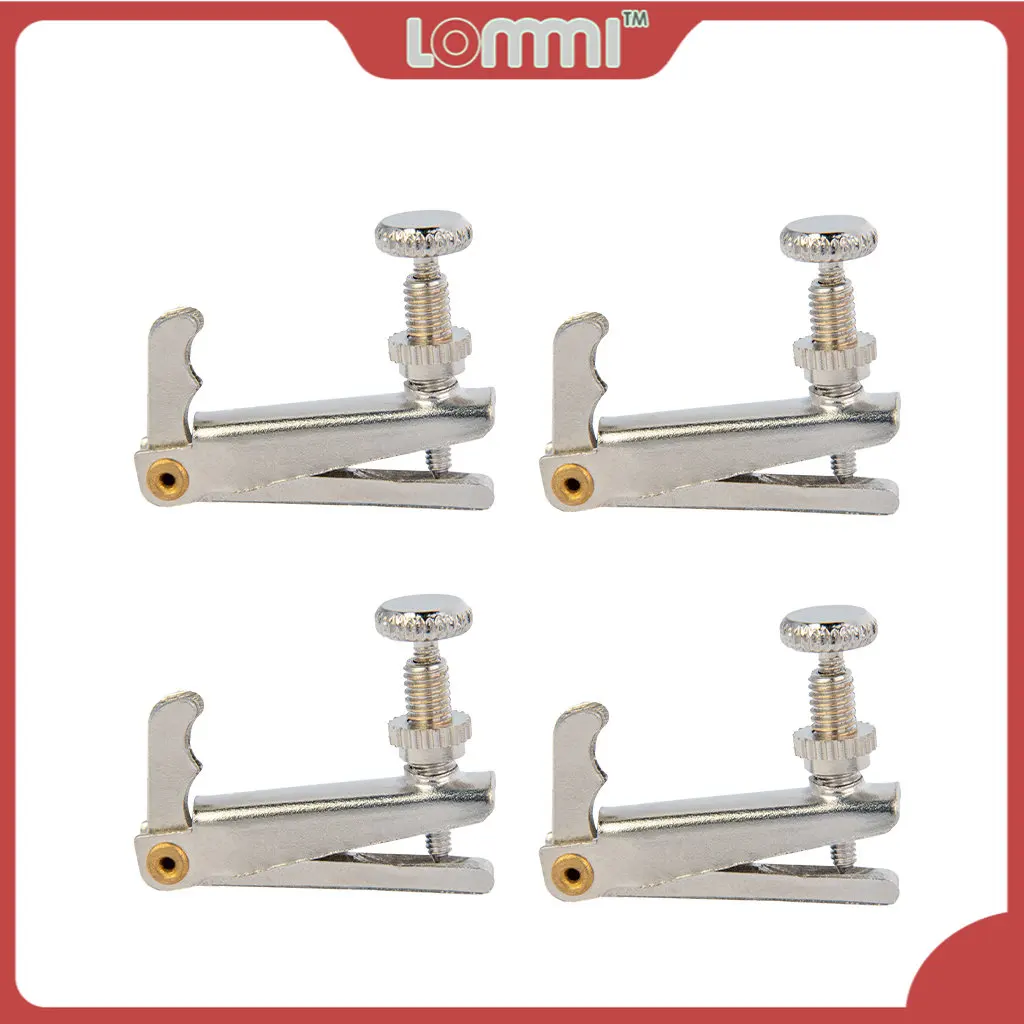 

Тонкие тюнеры LOMMI для скрипки, 4 шт./1 комплект, металлическая струна, регулятор, никелированный, антикоррозийный, для скрипки 3/4 4/4, Золотой/Серебряный/черный на выбор