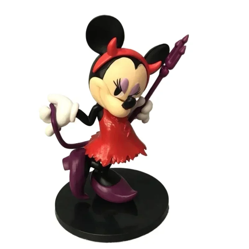 Figuras clásicas de la serie Minnie de 12cm, juguetes en caja, modelo de figura de Mickey, muñeca, regalo pequeño de vacaciones, edición especial del 90 ° aniversario