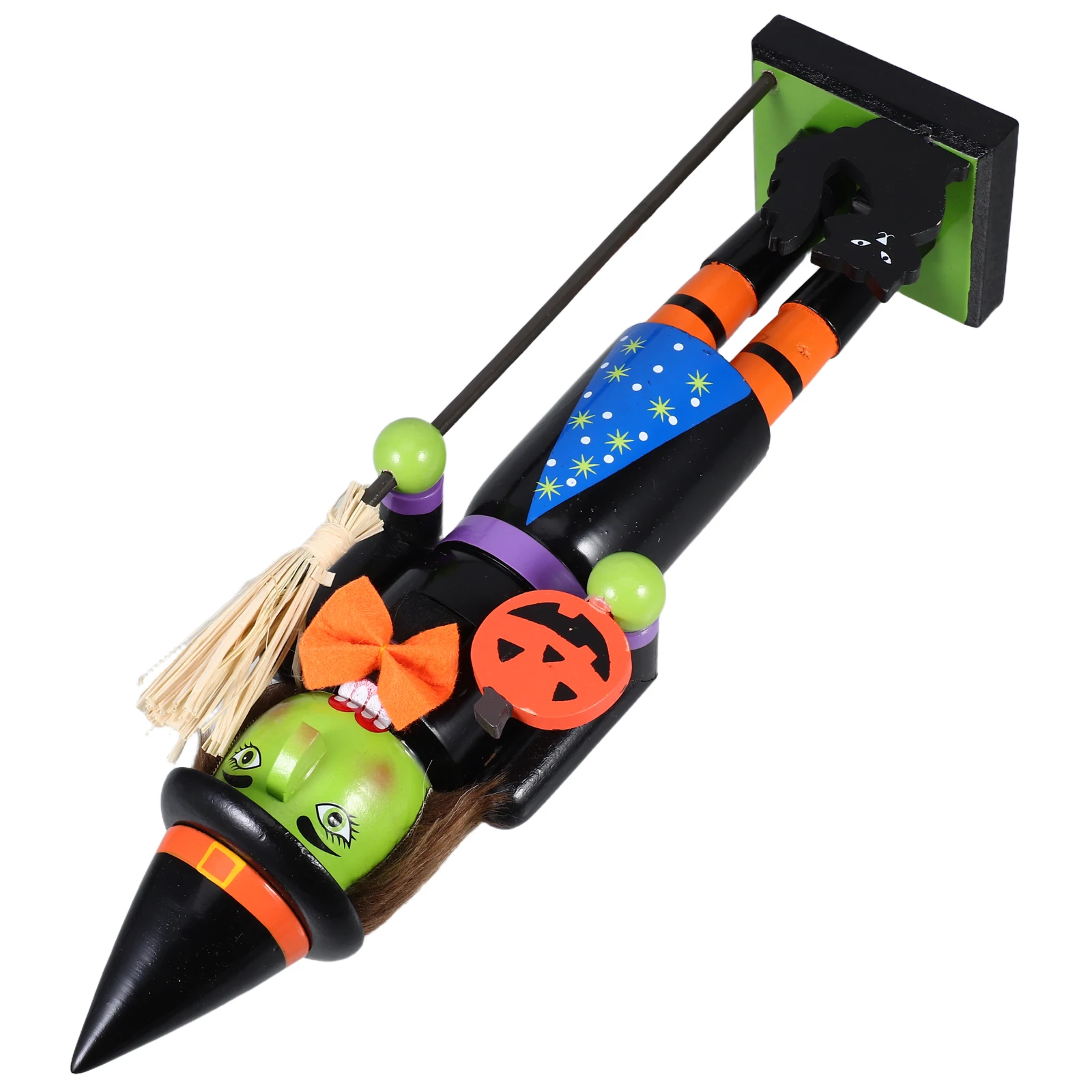 

Pumpkin Man Nutcracker Halloween Decoration Figurine Wood Indoor House Accessories Party Favor Spooky Charm Versatile Placement