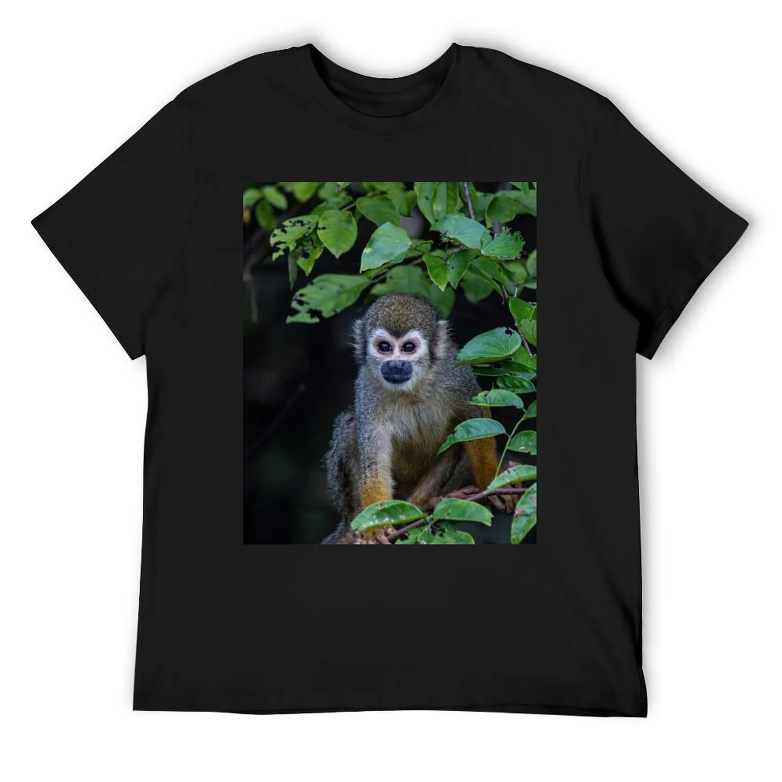 Monkey in Amazon Rain Forest on Brazil T-Shirt custom t shirt customs blanks tees mens graphic t-shirts