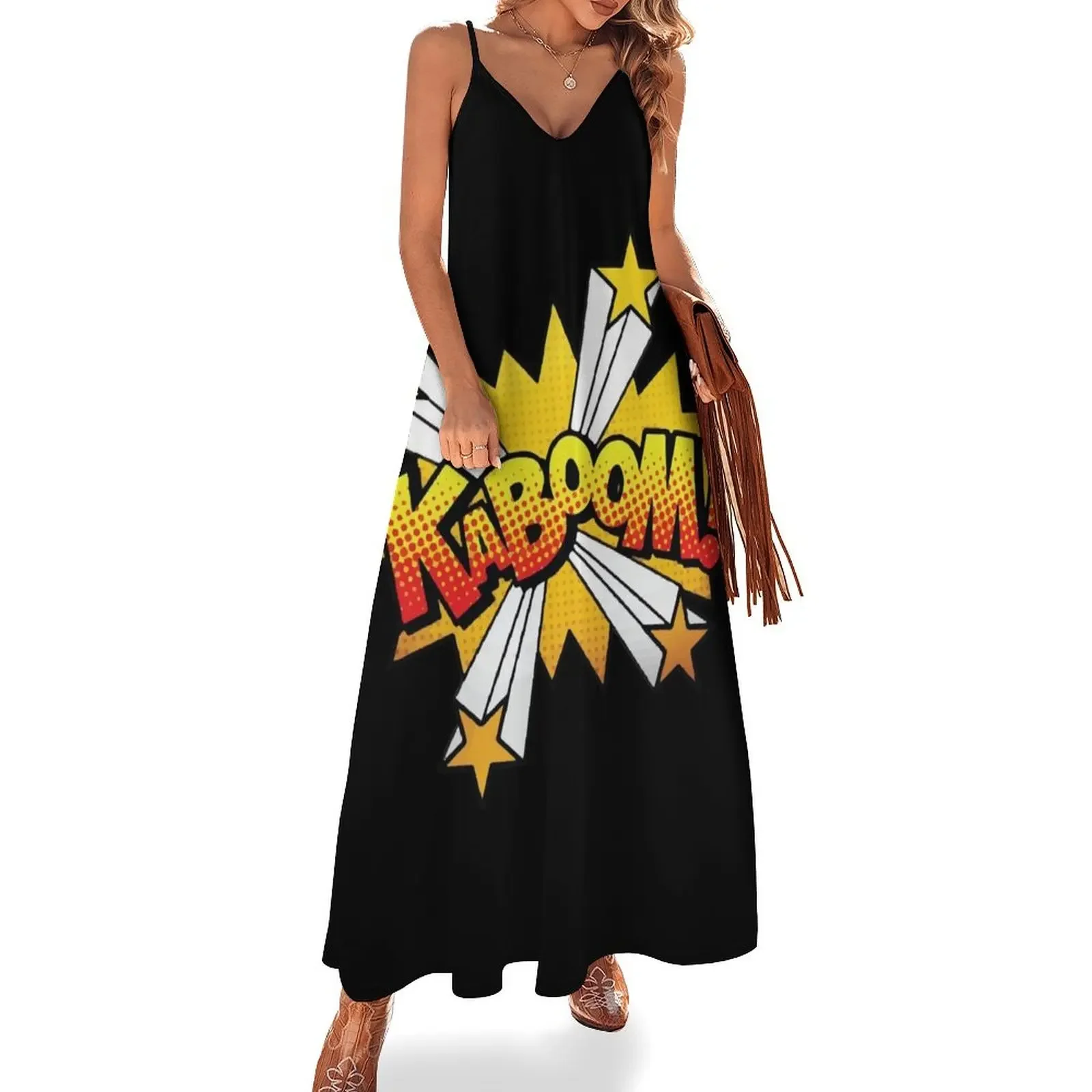 

KABOOM! Sleeveless Dress Summer dresses for women bandage dress Woman clothing dress women summer 2024