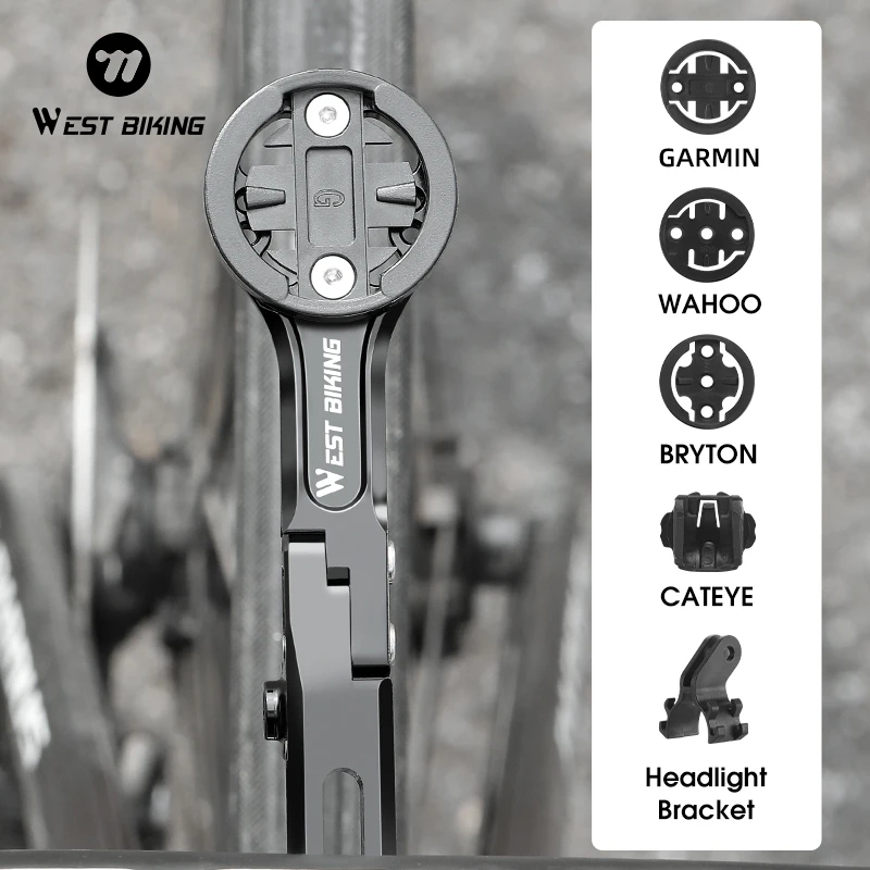 WEST BIKING Bike Speedometer Bracket Lightweight Integrated Bike Computer Extension Stand For Wahoo Bryyton Bicycle Accessories