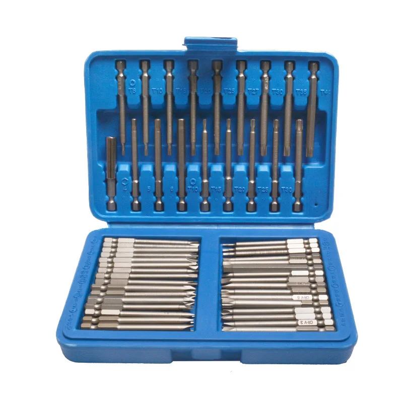 36 /50 PCS 75mm Extended Reach Security Electric Screwdriver Bit Set Hex Shank Multi‑Type Driver Bits For Hand Drill Power Tools