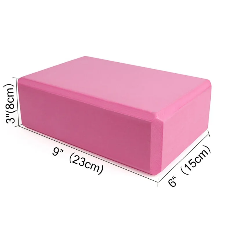 EVA Foam Yoga Block Props Brick Gym Pilates Yoga Column Back Exercise BodyBuilding Fitness Sport Workout Equipment for Home