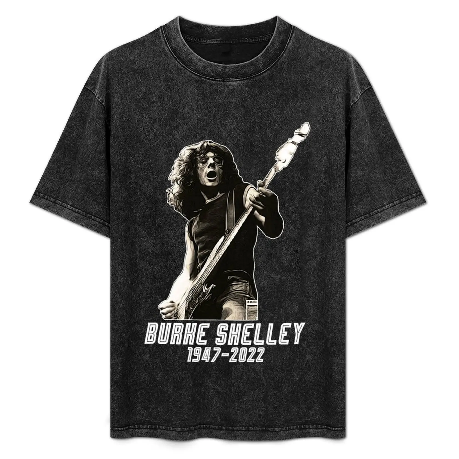 

RIP Burke Shelley T-Shirt oversized man t shirt mens workout shirts