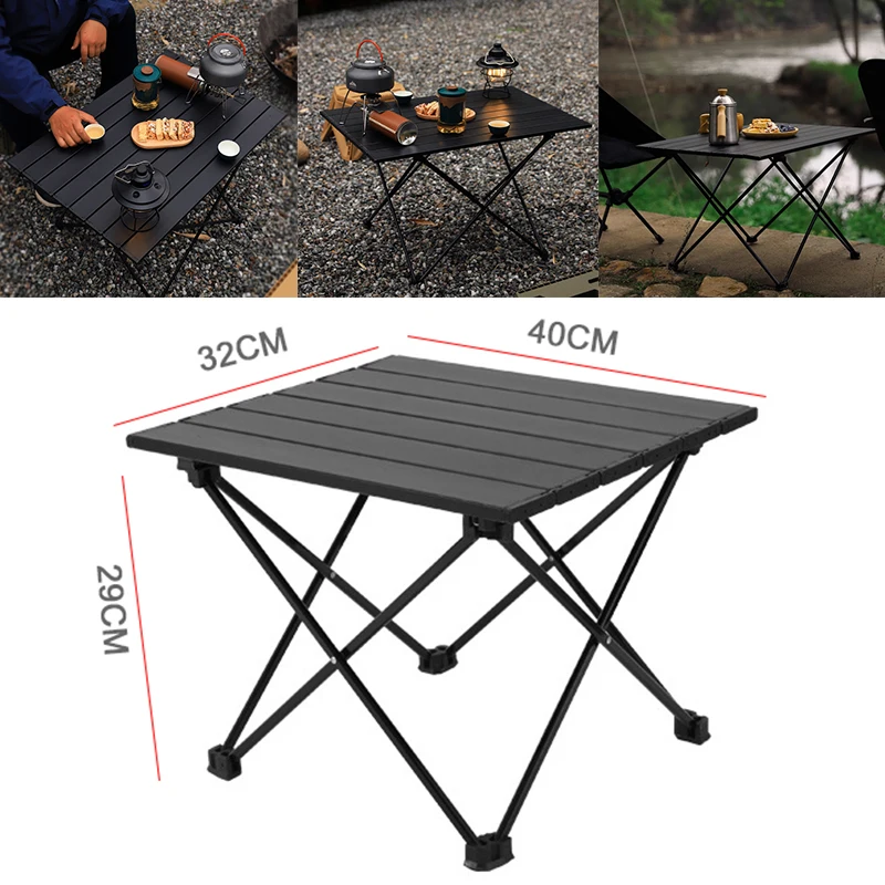 Outdoor portable folding table Camping Barbecue Storage Table Aluminum Alloy Table Picnic Furniture Camping Supplies