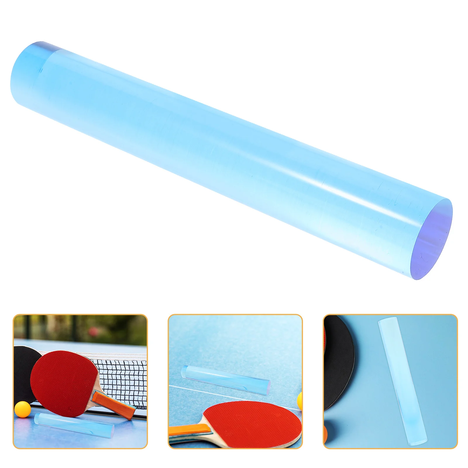 

Ping Pong Rubber Roller Crystal Clear Table Tennis Racket Bonding Tool for Amateur Professional Players Glue Applicator
