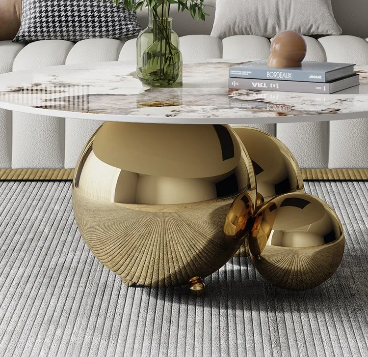 Luxury Marble Stone Table Living Room End Side Home Corner Center Marble Living Room Sofa Corner Coffee Table