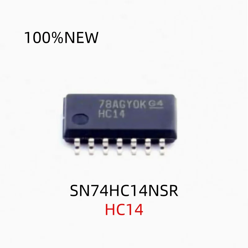 (10 Pieces) 100% New Sn74Hc14Nsr Hc14 Sop-14 Six-Way Schmitt Trigger Inverter Chip Ic