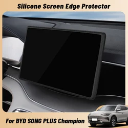 For BYD SONG PLUS Champion Car Central control screen Silicone Protective sleeve Navigation Screen  Frame Cover Accessories
