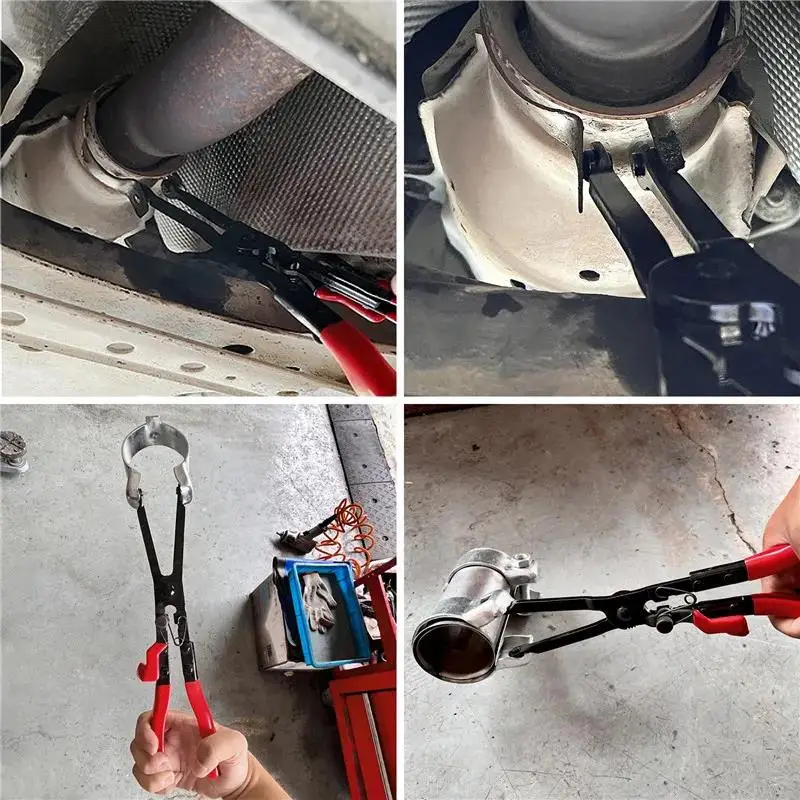 Practical Car Exhaust Pipe C Clamp Removal Plier Spreading Retrofit Demolition Auto Special Repair Tool