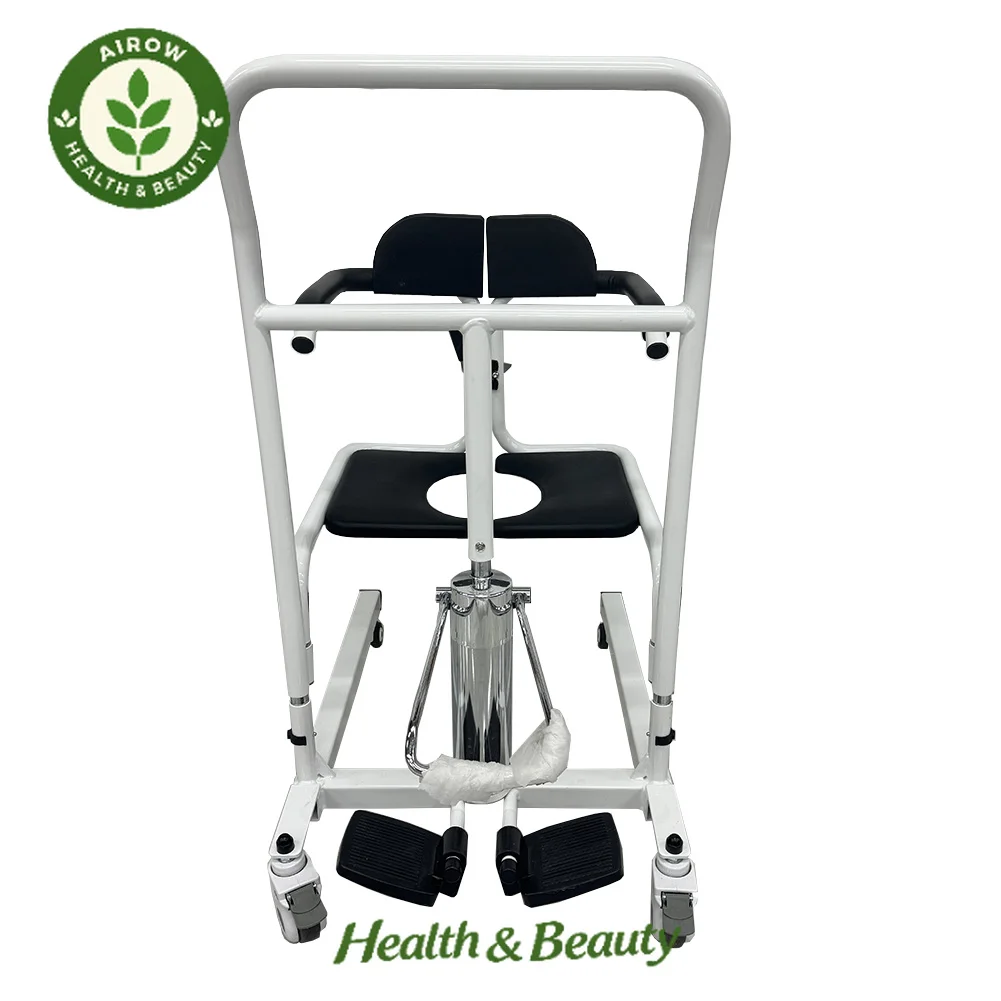 AIROW Durable Heavy-Duty for Patient Elderly Care Waterproof Shower Safe Hydraulic Lifting Transfer Chair Mobility Lift