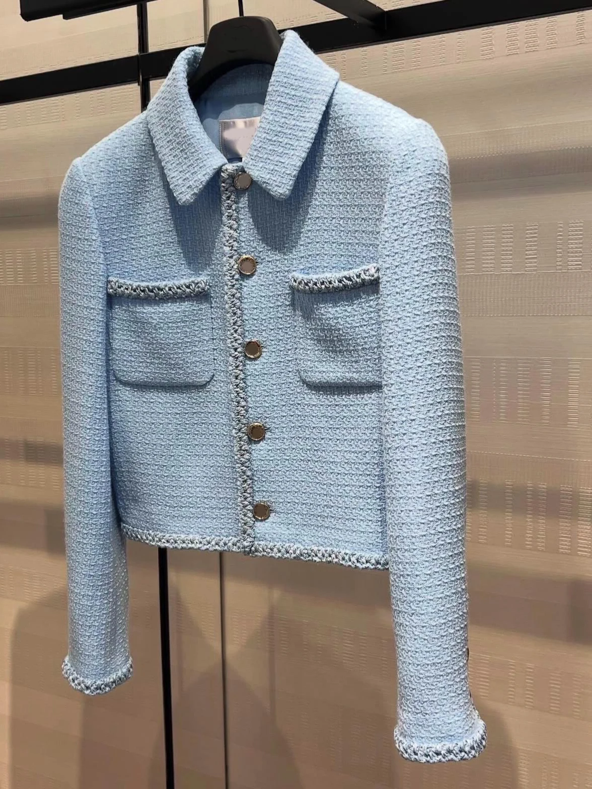 

Женский пиджак из твида Ele: уникальный, красивый, стильный, для повседневной носки, из полиэстера, длинный, на пуговицах...