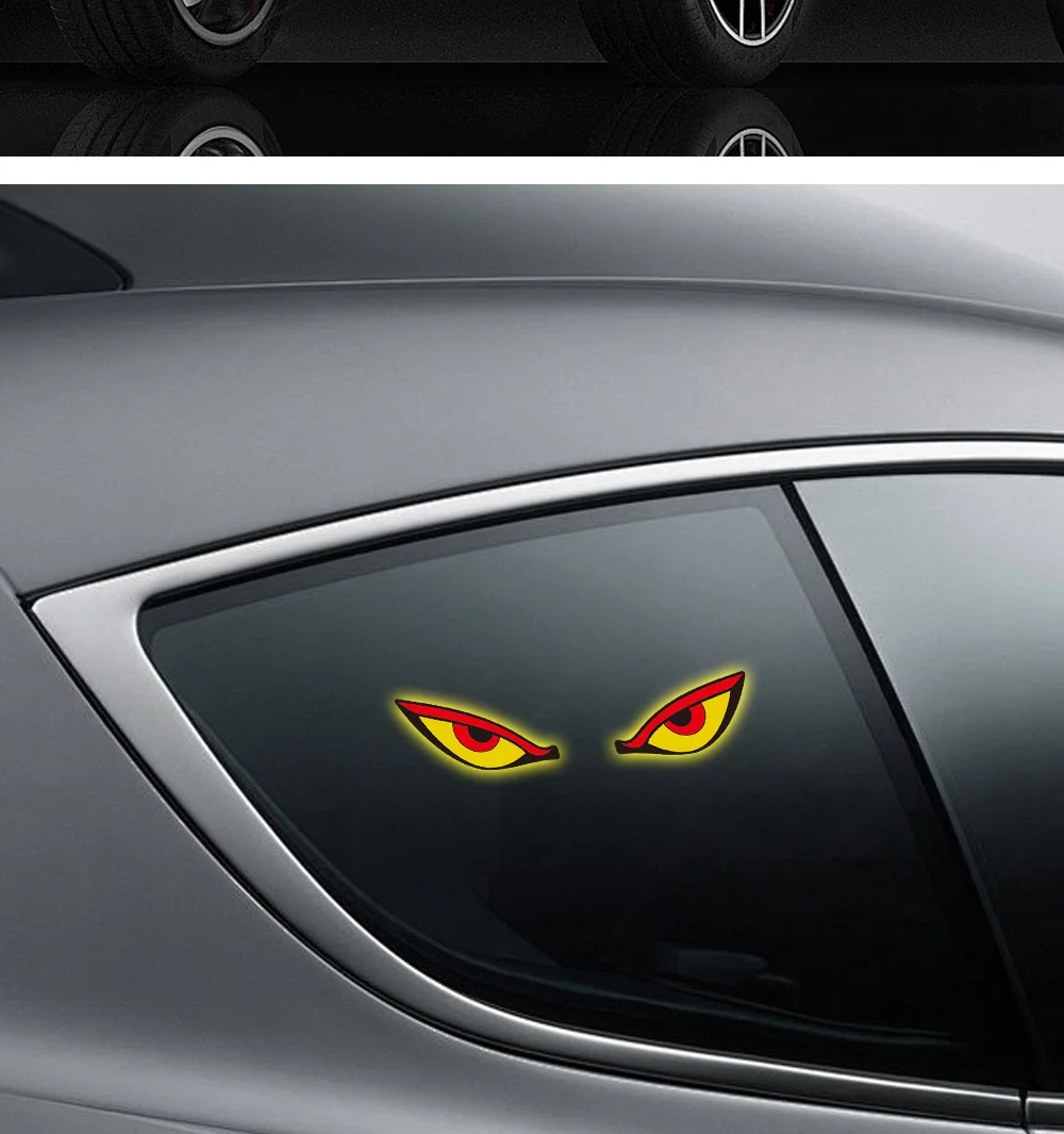 Solarbetriebene Auto-Neonleuchte Kabellose Coole DEMON EYE LED-Ambientebeleuchtung Saugnapf USB-Aufladbare Atmosphäre-Atemlampe – Detail 19