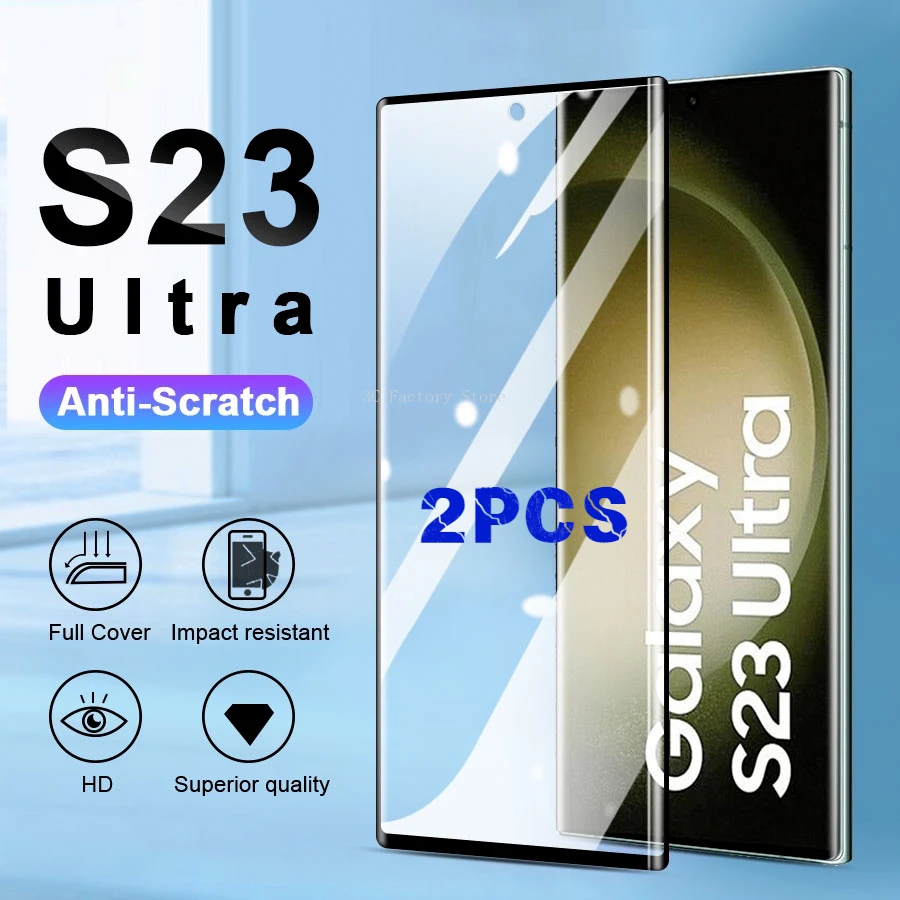 

Пленка из закаленного стекла 2 шт. для Samsung Galaxy S20 S21 S22 S23 Ultra Plus S8 S9 S10 Plus Note 10 Plus 20 Ultra, Защитная пленка для экрана