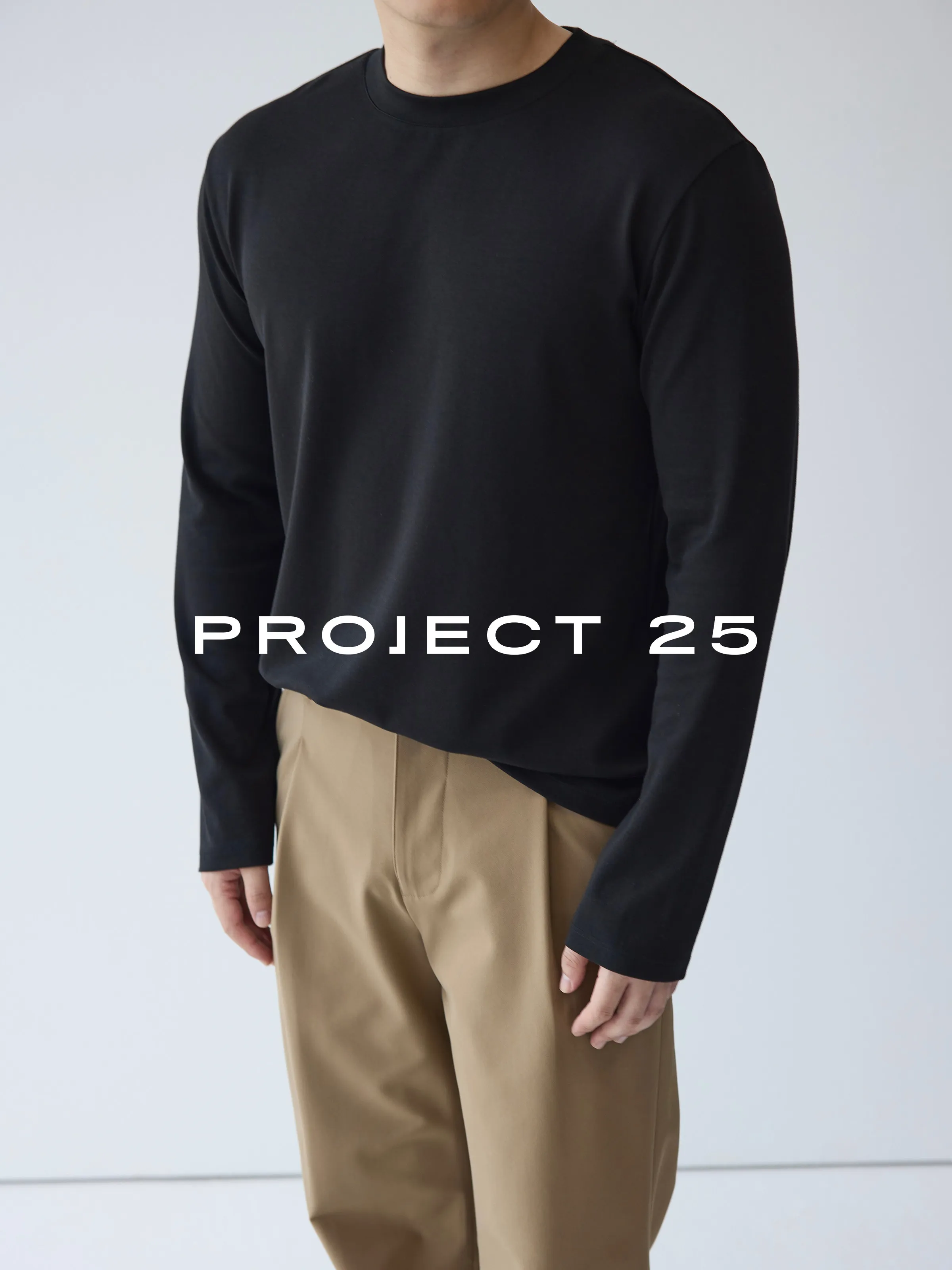 PROJECT 25 Men's Cloud-Soft Cotton Blend Long-Sleeve– High-Stretch Anti-Odor Base Layer