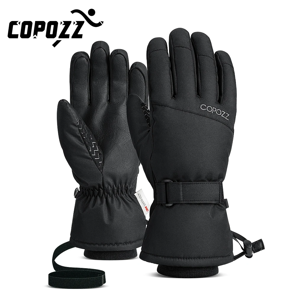 Touch Screen Skiing Anti-slip Gloves Men and Women 3M Winter Warm Waterproof Windproof Gloves Ultra-light Ski Riding Warm Gloves