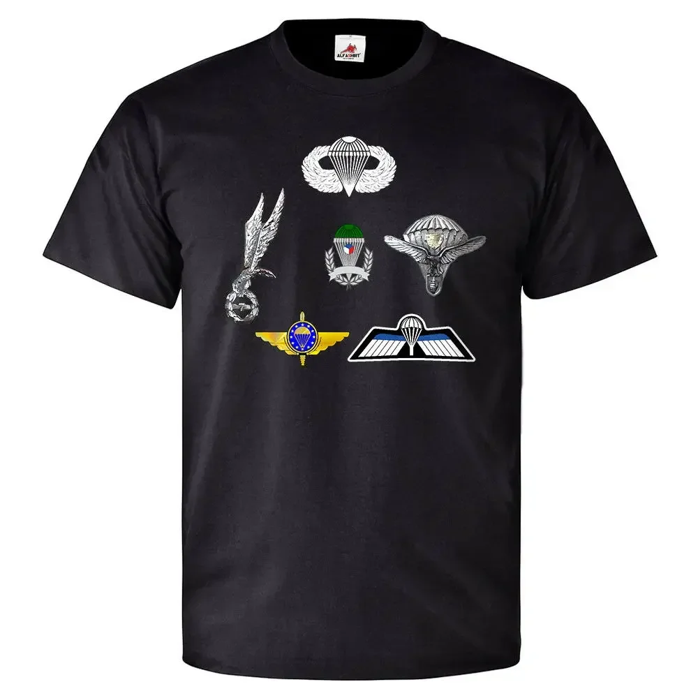 

Airborne Troop Paratrooper Badge T-Shirt 100% Cotton O-Neck Short Sleeve Summer Casual Mens T-shirt Streetwear