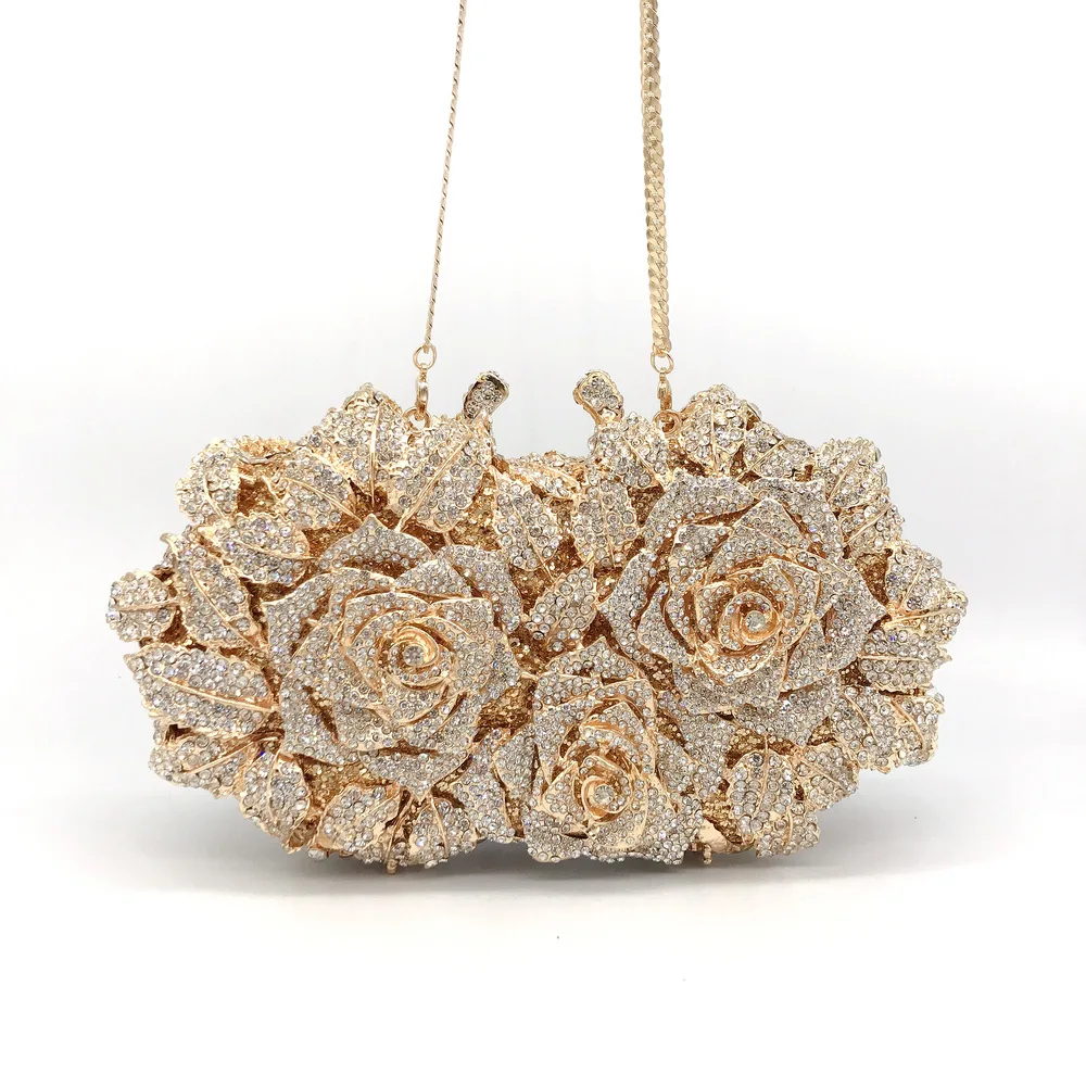 Crystal Wedding Bridal Evening Clutch Purse silvery/Gold Rhinestone Women\'s Dinner Party Purse Diamond Cocktail Handbags 2025