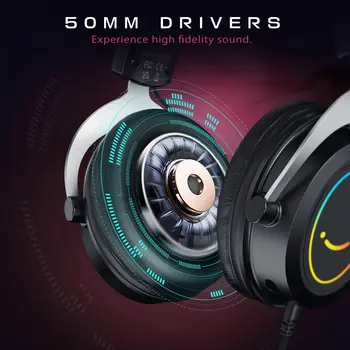 FIFINE 遊戲耳機,帶動態 RGB 燈效/麥克風/線控,超柔軟記憶海綿耳罩,適用於 PC、PS4、PS5、Xbox 和筆記型電腦 -H3 12 最佳銷售 精細h6 - №8